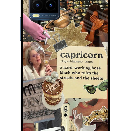 Capricorn Zodiac Vivo Y21T Metal Case Back Cover by Casekaro