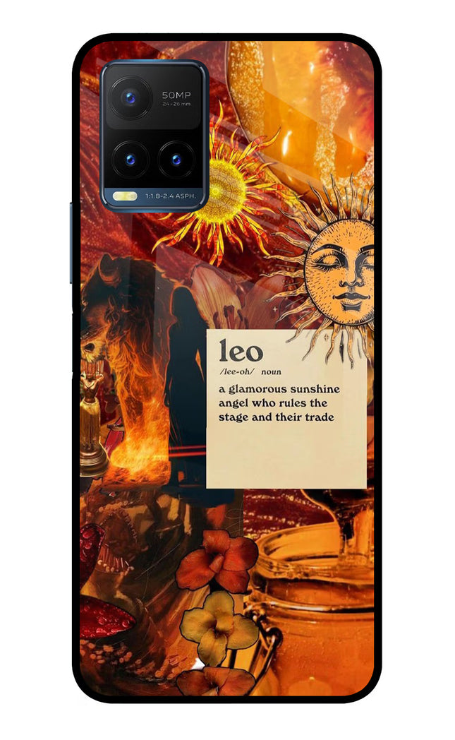 Leo Zodiac Vivo Y21T Metal Case Back Cover by Casekaro