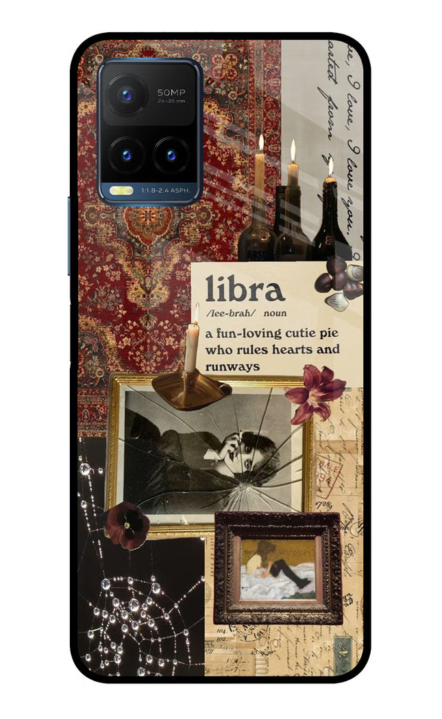 Libra Zodiac Vivo Y21T Metal Case Back Cover by Casekaro