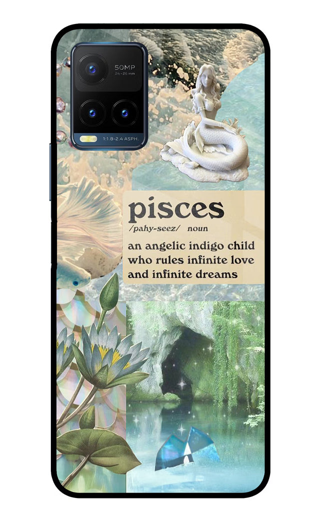 Pisces Zodiac Vivo Y21T Metal Case Back Cover by Casekaro