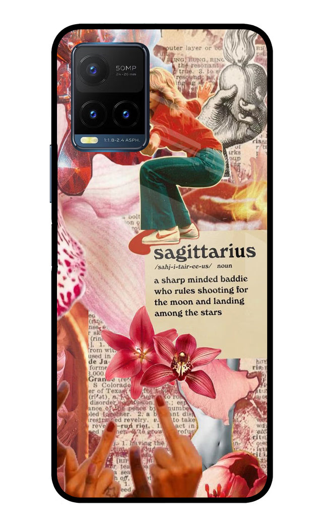Sagittarius Zodiac Vivo Y21T Metal Case Back Cover by Casekaro