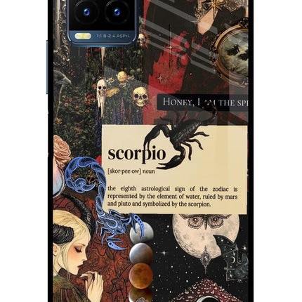 Scorpio Zodiac Vivo Y21T Metal Case Back Cover by Casekaro