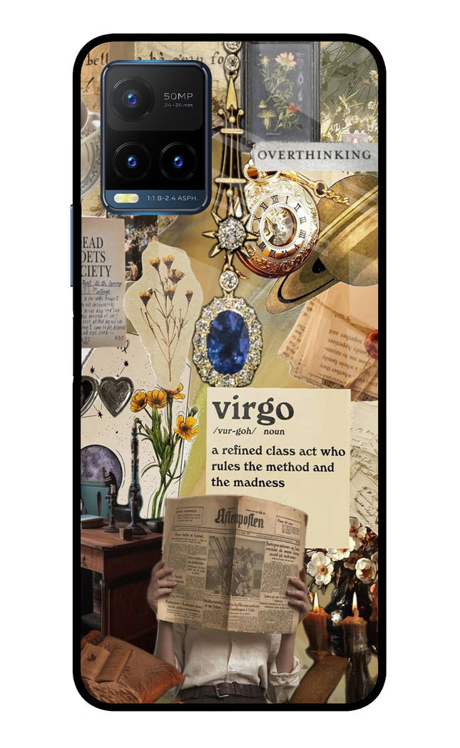 Virgo Zodiac Vivo Y21T Metal Case Back Cover by Casekaro