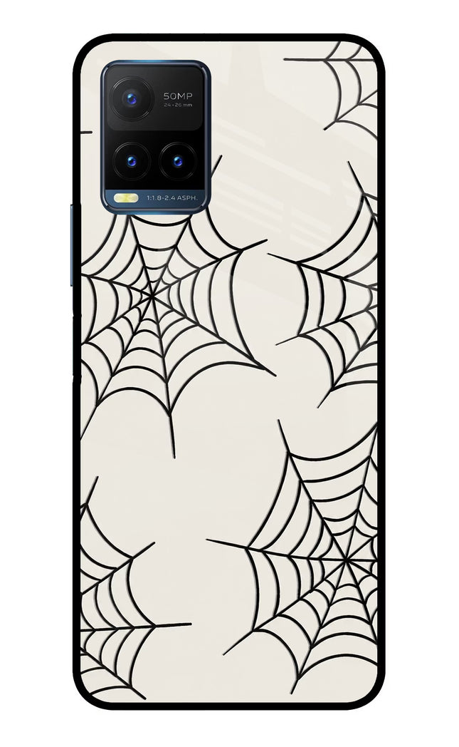 Spider Web Vivo Y21T Metal Case Back Cover by Casekaro