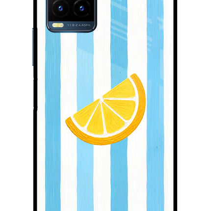 Summer Lemon Vivo Y21T Metal Case Back Cover by Casekaro