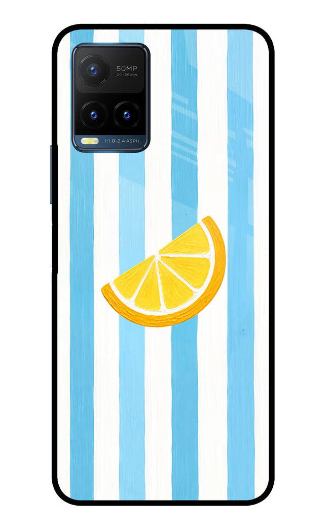 Summer Lemon Vivo Y21T Metal Case Back Cover by Casekaro