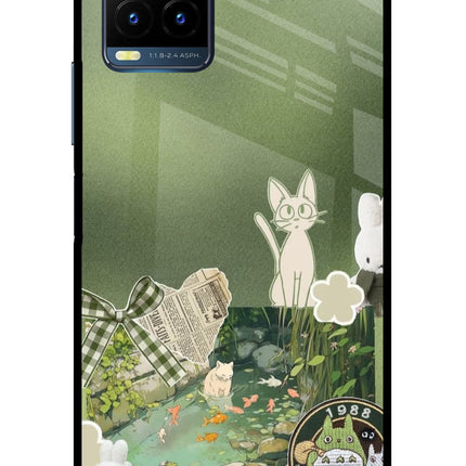 Aesthetic anime Vivo Y21T Metal Case Back Cover by Casekaro