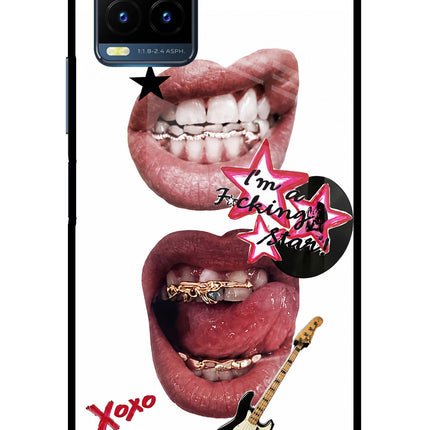Rockstar Vivo Y21T Metal Case Back Cover by Casekaro