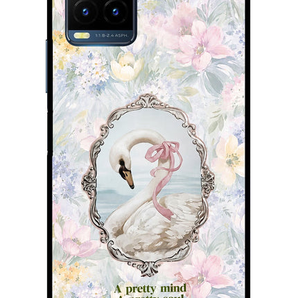Pretty Mind Pretty Soul Vivo Y21T Metal Case Back Cover by Casekaro