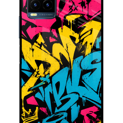 Graffiti Vibe Vivo Y21T Metal Case Back Cover by Casekaro