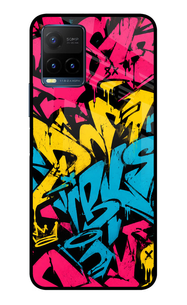 Graffiti Vibe Vivo Y21T Metal Case Back Cover by Casekaro