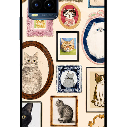 Mirror Cats Vivo Y21T Metal Case Back Cover by Casekaro