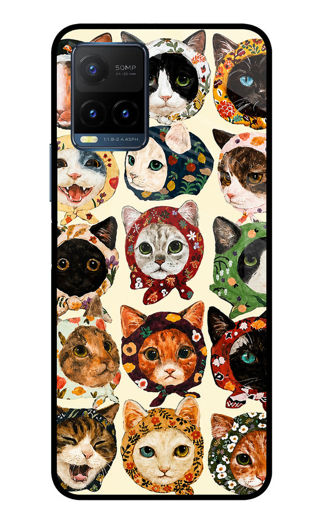 Cool Cat Vivo Y21T Metal Case Back Cover by Casekaro