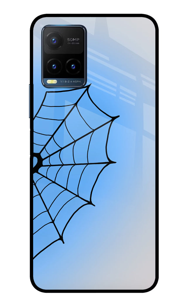 Blue Web Vivo Y21T Metal Case Back Cover by Casekaro