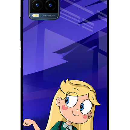 Star Glow Vivo Y21T Metal Case Back Cover by Casekaro