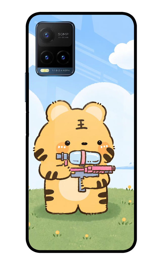 Tiger Treat Vivo Y21T Metal Case Back Cover by Casekaro