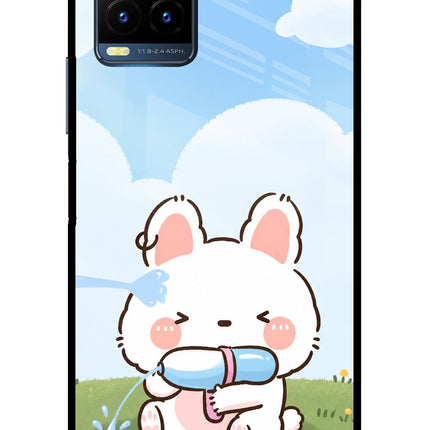 Bunny Treat Vivo Y21T Metal Case Back Cover by Casekaro