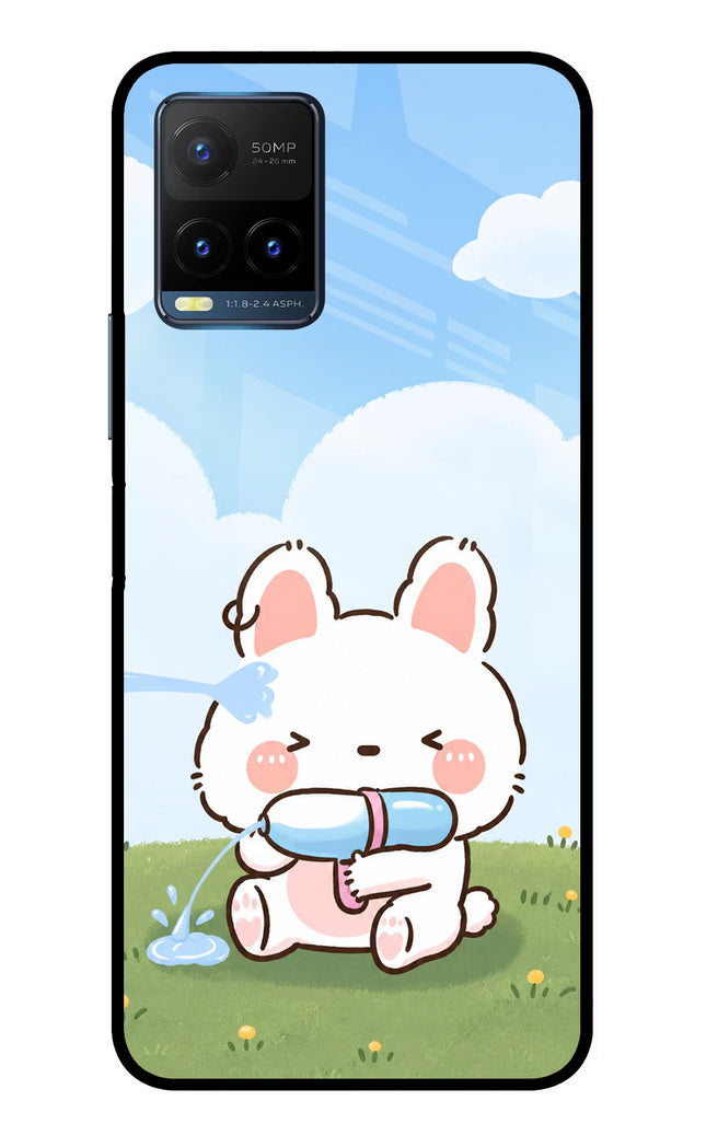 Bunny Treat Vivo Y21T Metal Case Back Cover by Casekaro