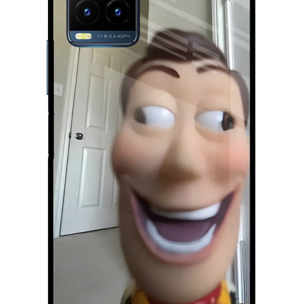 Side Eye Woody Vivo Y21T Metal Case Back Cover by Casekaro