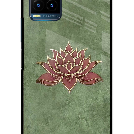 Lotus Grace Vivo Y21T Metal Case Back Cover by Casekaro
