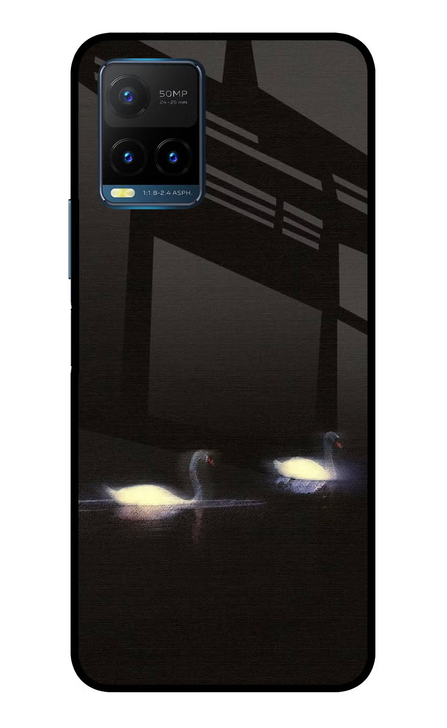 Silent Swans Vivo Y21T Back Cover, Metal case