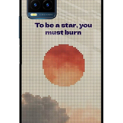 Pixel Sun Vivo Y21T Metal Case Back Cover by Casekaro