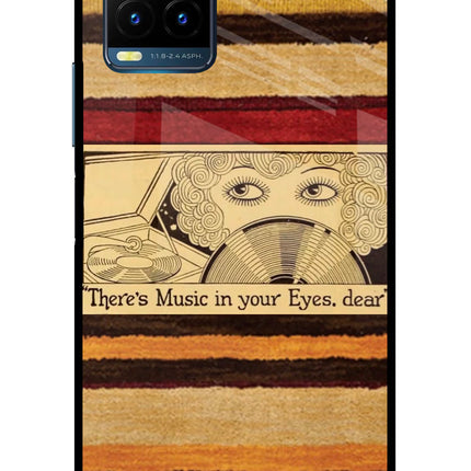 Vinyl Stripes Vivo Y21T Metal Case Back Cover by Casekaro