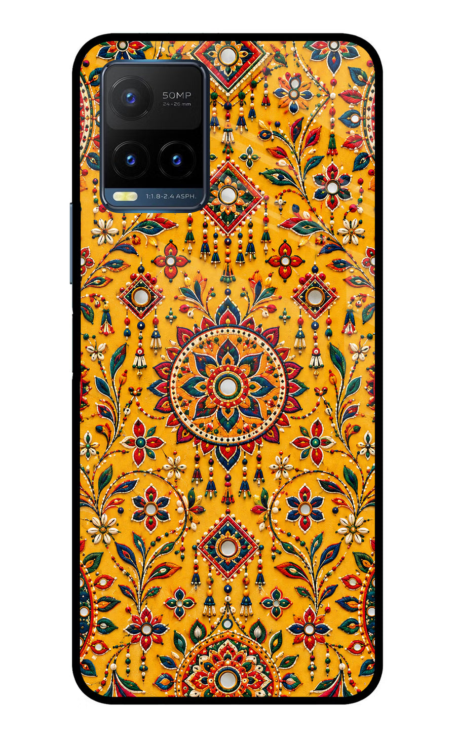 Sunlit Aura Vivo Y21T Back Cover, Metal case