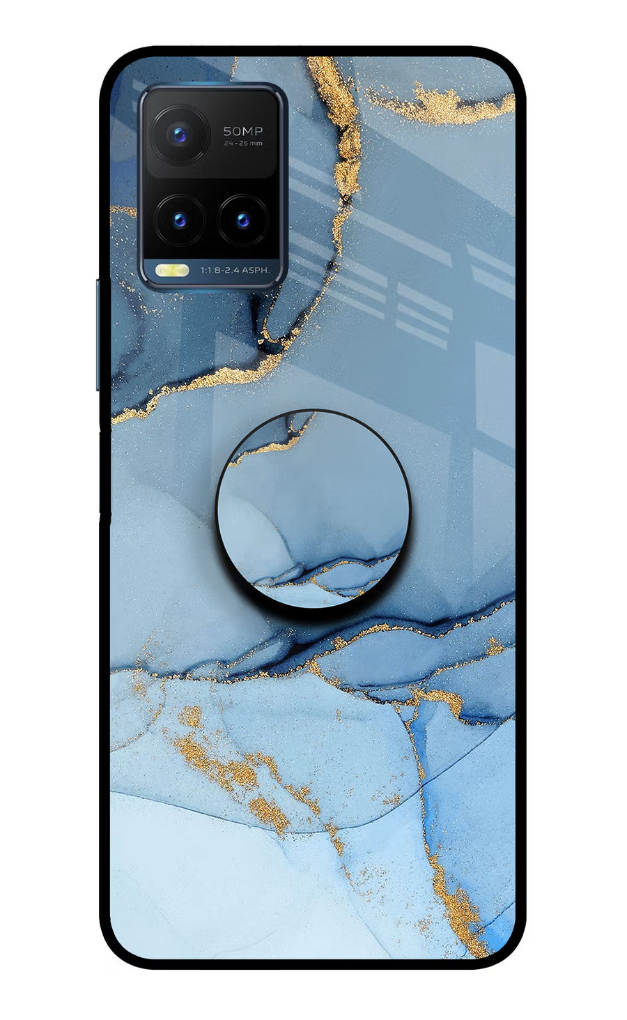 Blue Marble Vivo Y21T Pop Case, Metal case