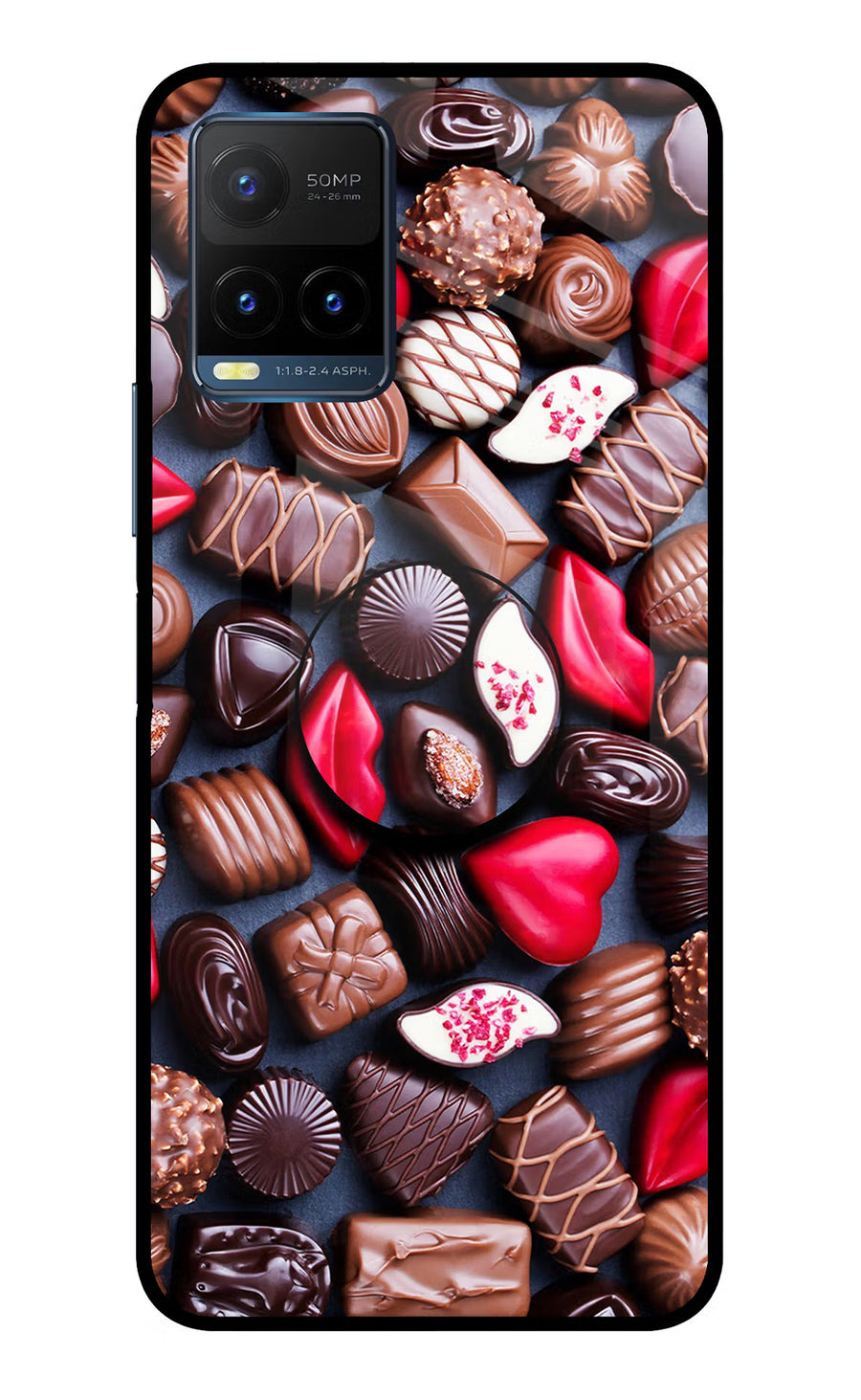 Chocolates Vivo Y21T Pop Case, Metal case