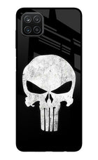 Punisher Skull Samsung A12 Metal Case Back Cover by Casekaro