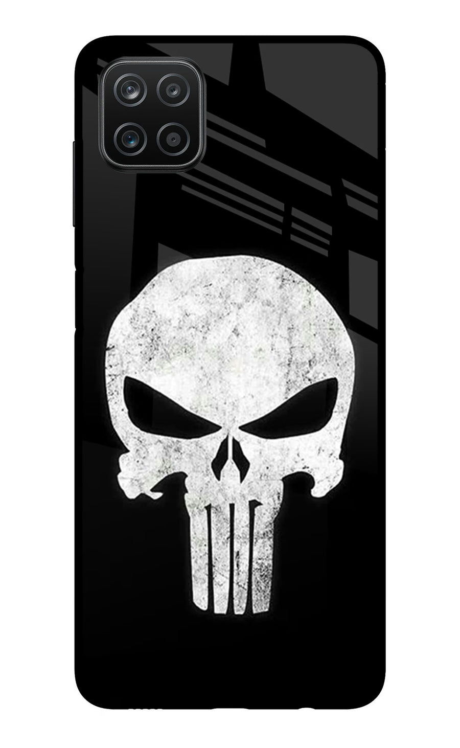 Punisher Skull Samsung A12 Back Cover, Metal case