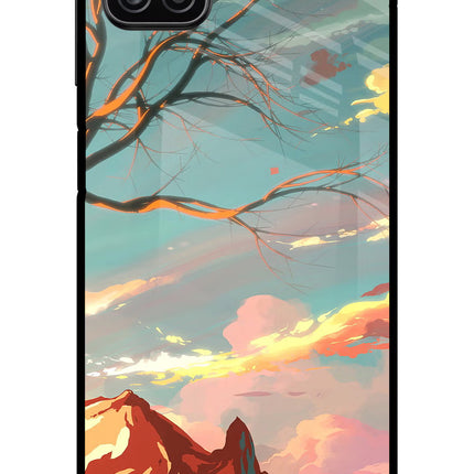 Scenery Samsung A12 Metal Case Back Cover by Casekaro