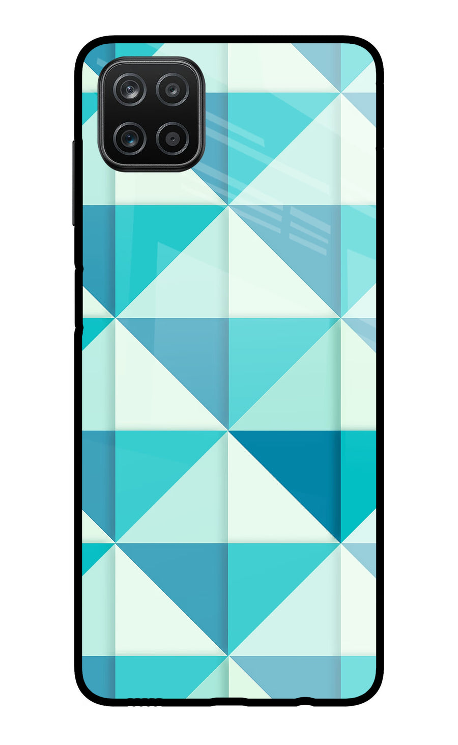 Abstract Samsung A12 Back Cover, Metal case