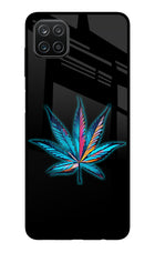 Weed Samsung A12 Metal Case Back Cover by Casekaro