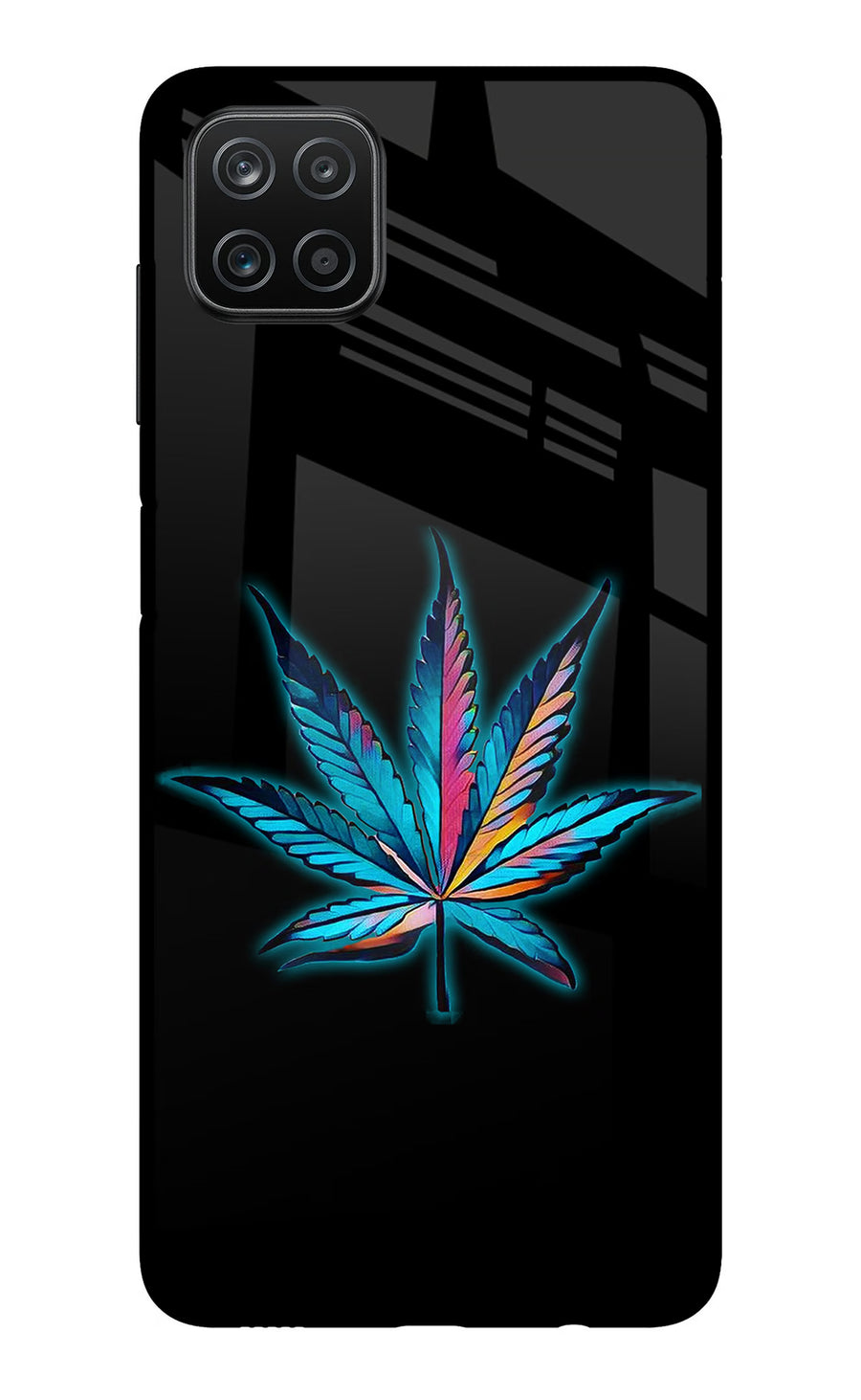 Weed Samsung A12 Back Cover, Metal case