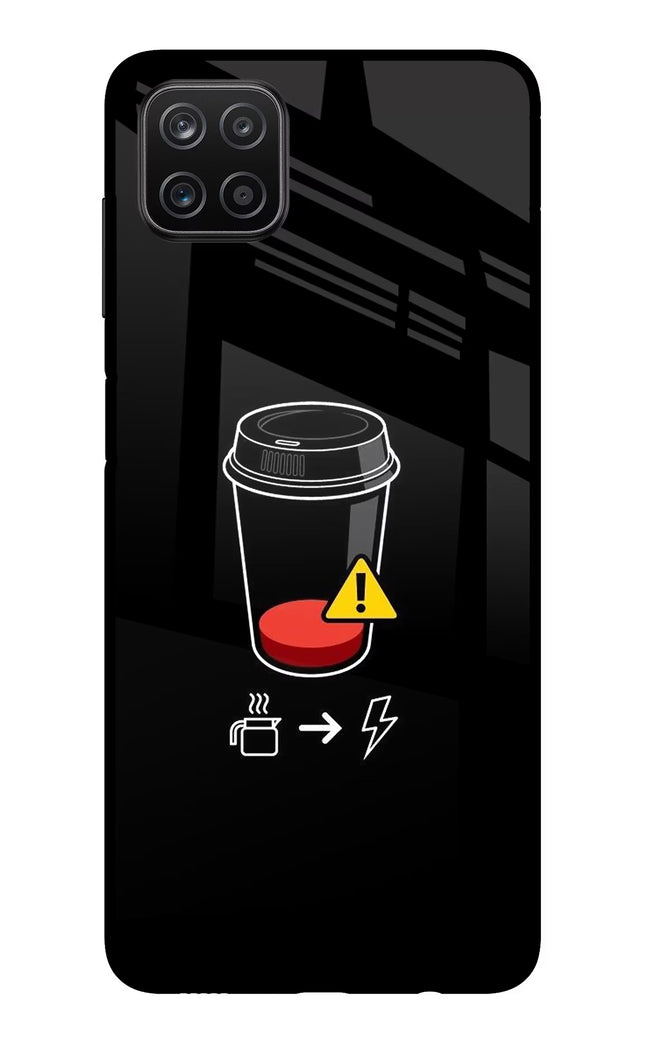 Coffee Samsung A12 Metal Case Back Cover by Casekaro