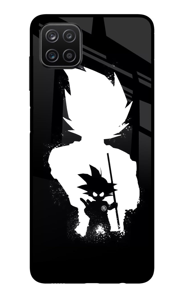 Goku Shadow Samsung A12 Metal Case Back Cover by Casekaro