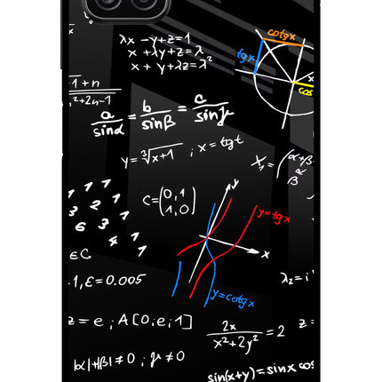 Mathematics Formula Samsung A12 Metal Case Back Cover by Casekaro