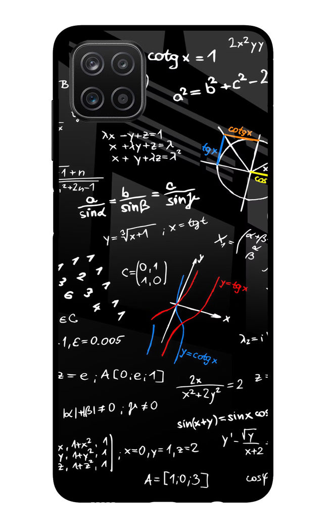 Mathematics Formula Samsung A12 Metal Case Back Cover by Casekaro
