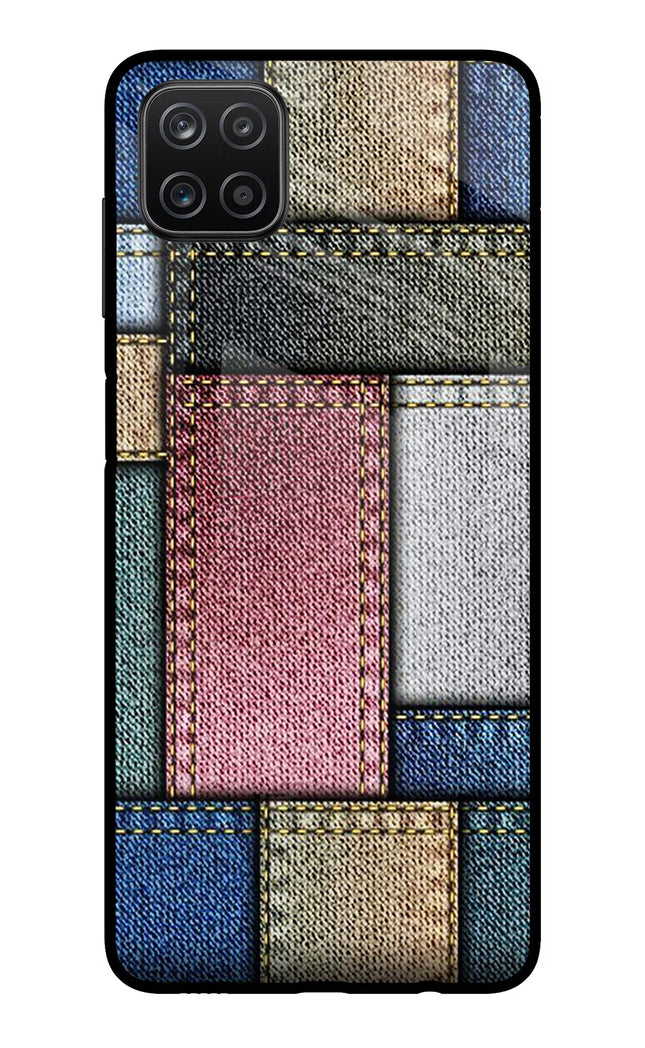 Multicolor Jeans Samsung A12 Metal Case Back Cover by Casekaro