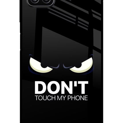 Don'T Touch My Phone Samsung A12 Metal Case Back Cover by Casekaro