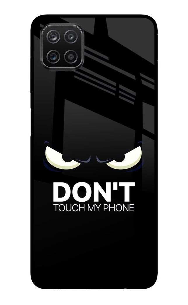 Don'T Touch My Phone Samsung A12 Metal Case Back Cover by Casekaro