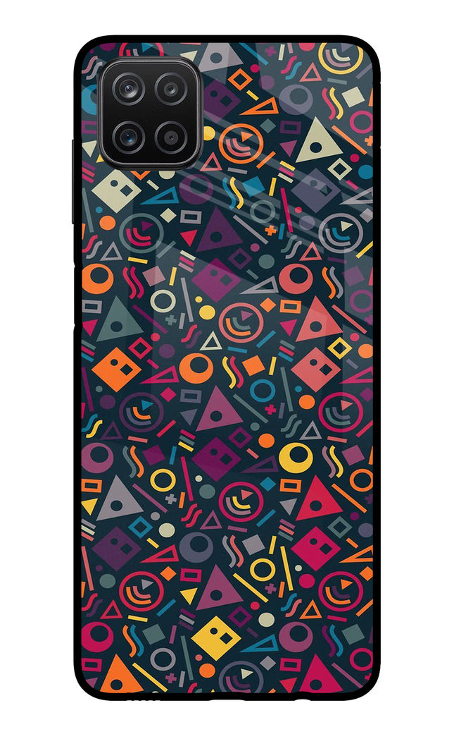 Geometric Abstract Samsung A12 Metal Case Back Cover by Casekaro