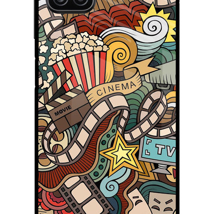 Cinema Abstract Samsung A12 Metal Case Back Cover by Casekaro