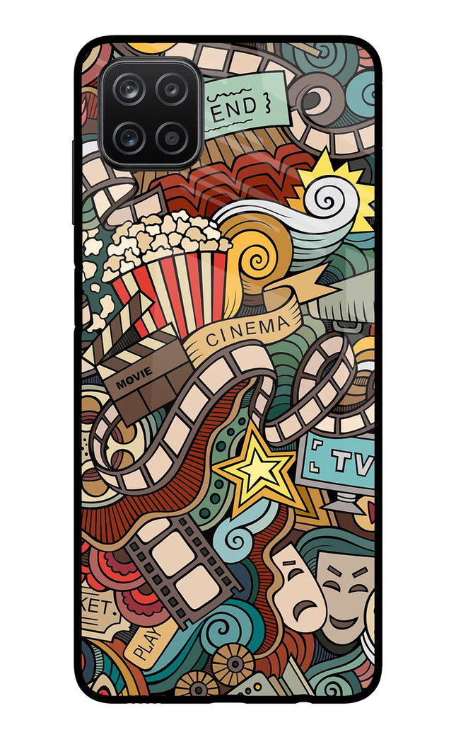 Cinema Abstract Samsung A12 Metal Case Back Cover by Casekaro