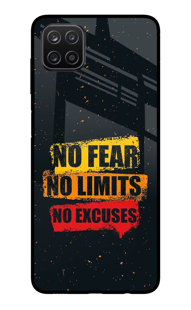 No Fear No Limits No Excuse Samsung A12 Metal Case Back Cover by Casekaro