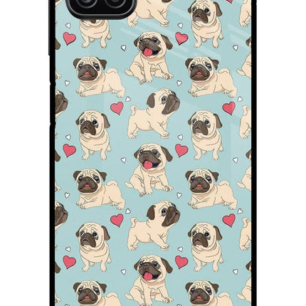 Pug Dog Samsung A12 Metal Case Back Cover by Casekaro
