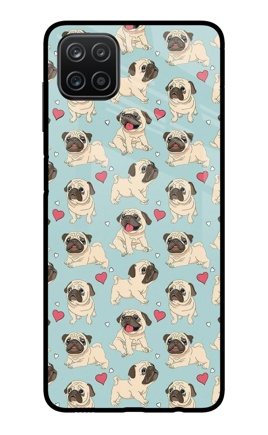 Pug Dog Samsung A12 Back Cover, Metal case