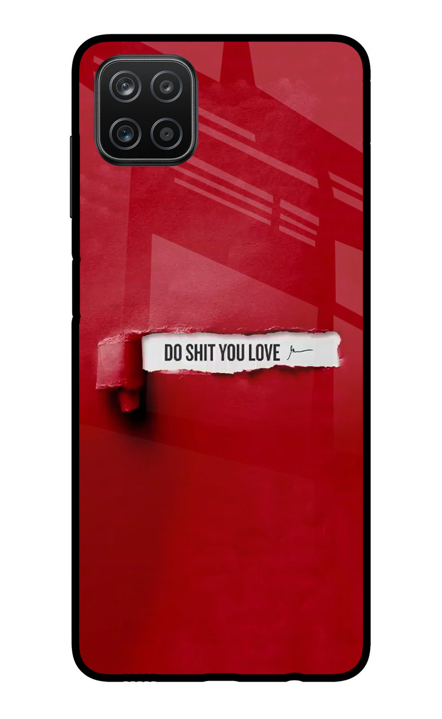 Do Shit You Love Samsung A12 Back Cover, Metal case